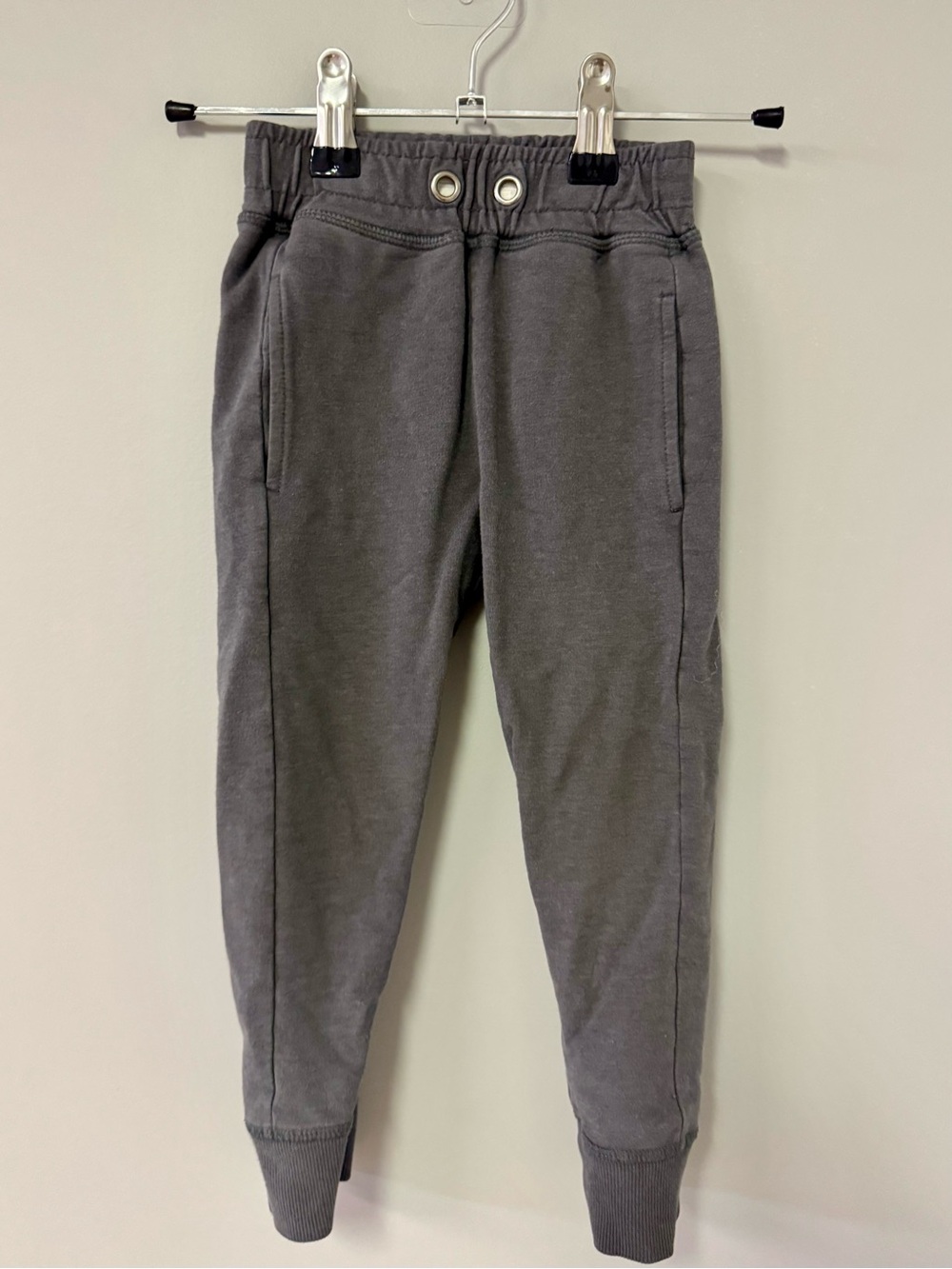 Children's Charcoal Jogger Sweatpants with Rib Cuffs